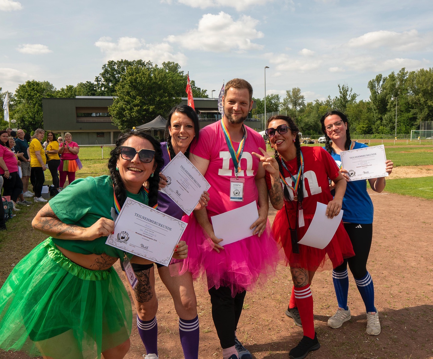 Pflegepersonal auf dem Sommerfest